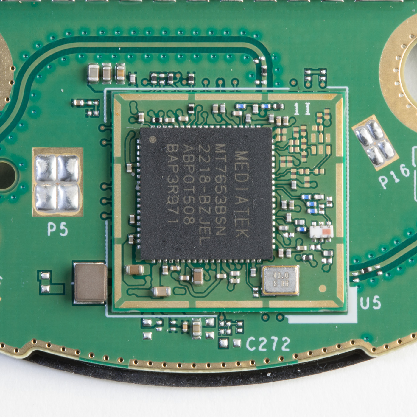 Módulo de conectividade Wi-Fi/Bluetooth (MediaTek MT7653BSN)