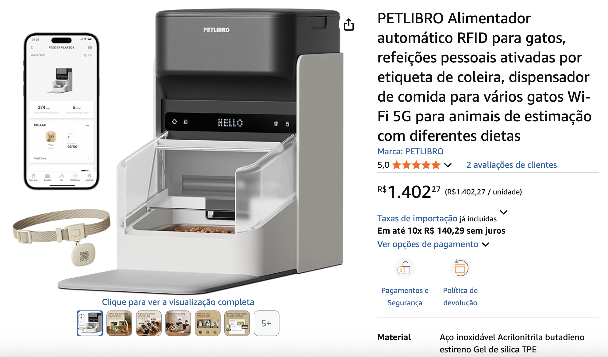Exemplo de Comedouro Automático