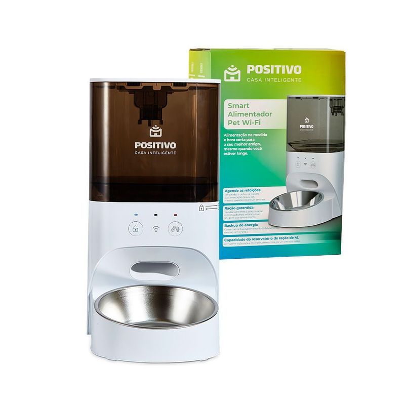 Smart Alimentador Pet Wi-Fi da Positivo Casa Inteligente