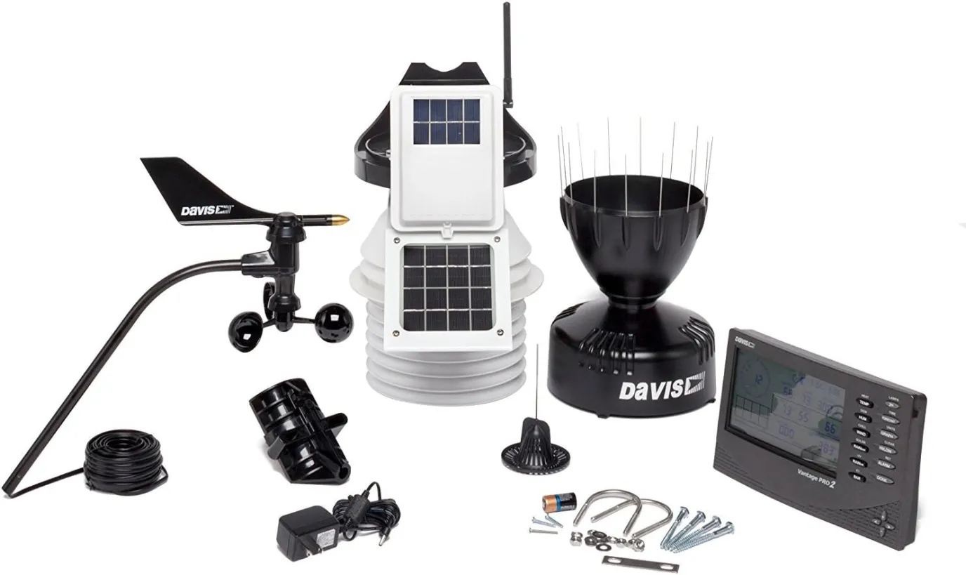 Davis Vantage Pro2 — componentes desmontados